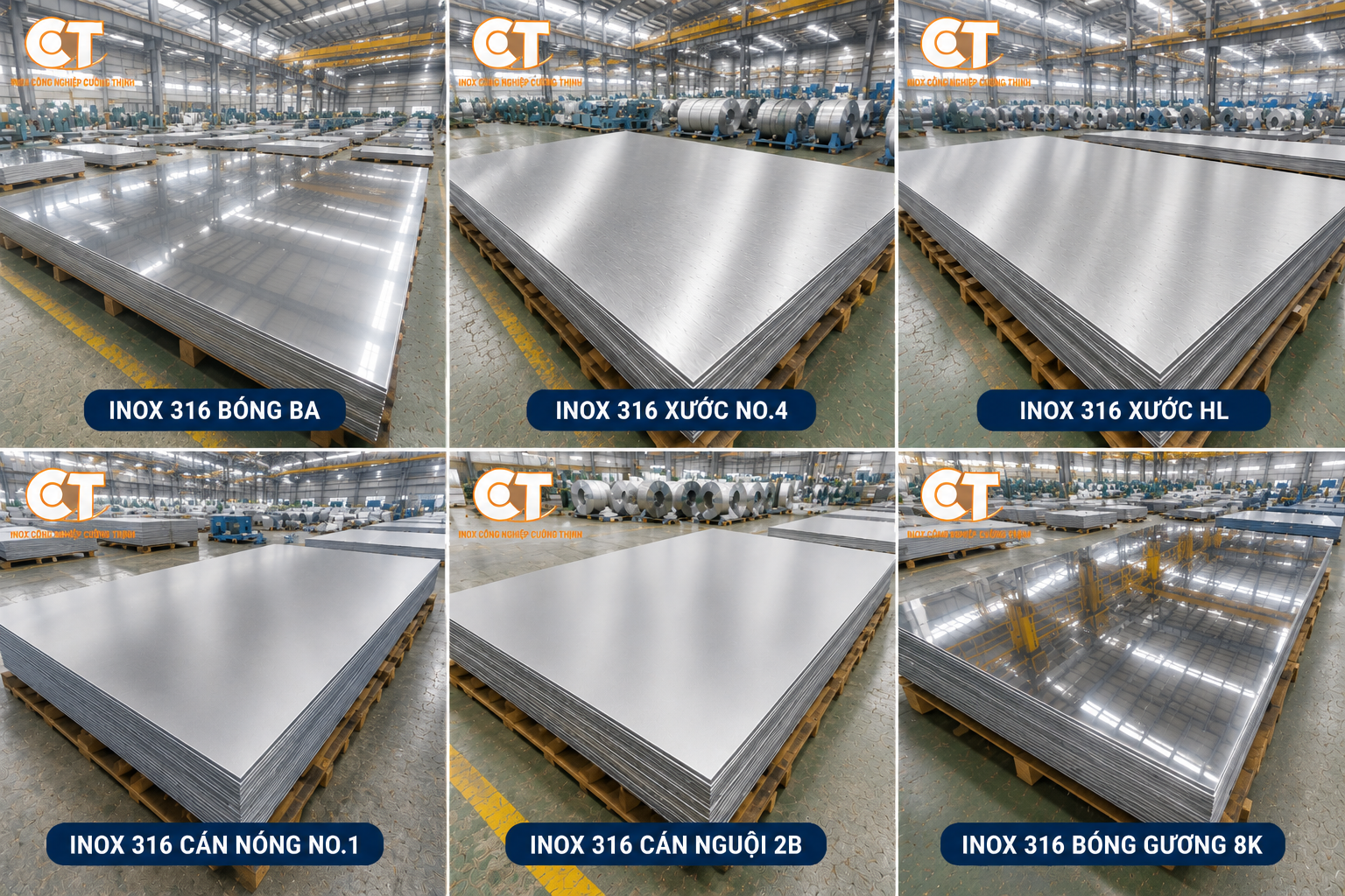 Tấm Inox 316 - Bảo Vệ Tối Ưu Cho Các Công Trình Ven Biển Và Hóa Chất 1 tấm inox 316