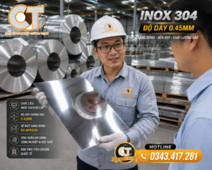 Tấm Inox 304 0.45mm – Giá rẻ nhất mua ở đâu? 2 tấm inox 304 0.45mm